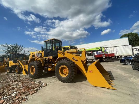 CAT 950H Kullanılmış Tekerlekli Yükleyici Yapı Alanı Afrika'da Kullanılan Ön Yükleyici