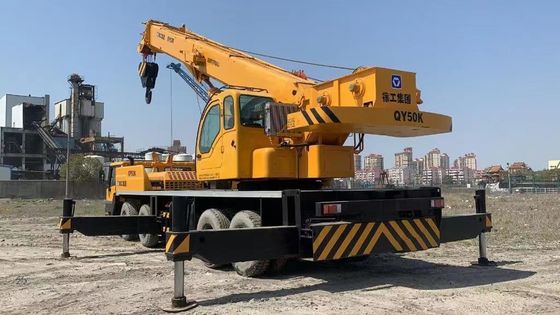XCMG QY50K-II 50 ton kullanılmış kamyon vinç yüksek kapasiteli kullanılmış yük kamyonları