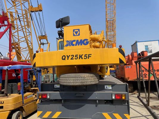 2021 Yılı Kullanılmış Kamyon vinci XCMG QY25K5F Güvenlik Operasyonu 25 Tonlu Mobil Vinç