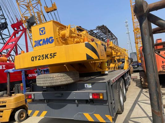 2021 Yılı Kullanılmış Kamyon vinci XCMG QY25K5F Güvenlik Operasyonu 25 Tonlu Mobil Vinç