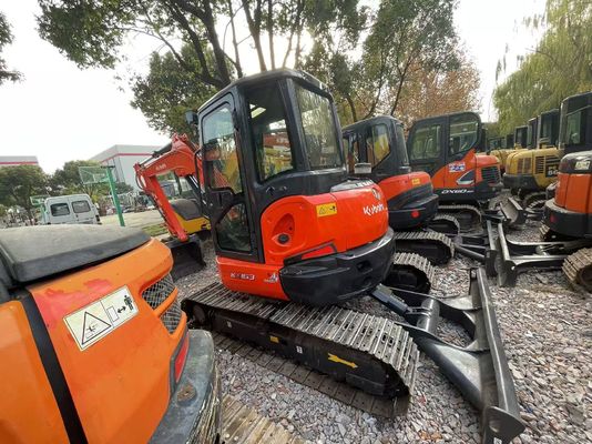 Renk değiştirin Kullanılmış Kubota KX163-5 Mini Crawler Kazı makinesi Mükemmel durumda/ EPA Motoru ve Salıncak Kollu Kubota Kazı makinesi