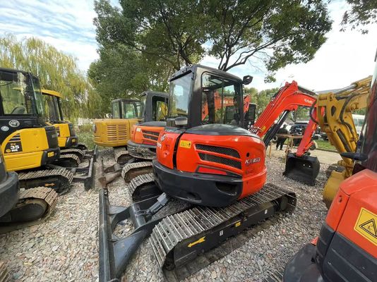Renk değiştirin Kullanılmış Kubota KX163-5 Mini Crawler Kazı makinesi Mükemmel durumda/ EPA Motoru ve Salıncak Kollu Kubota Kazı makinesi