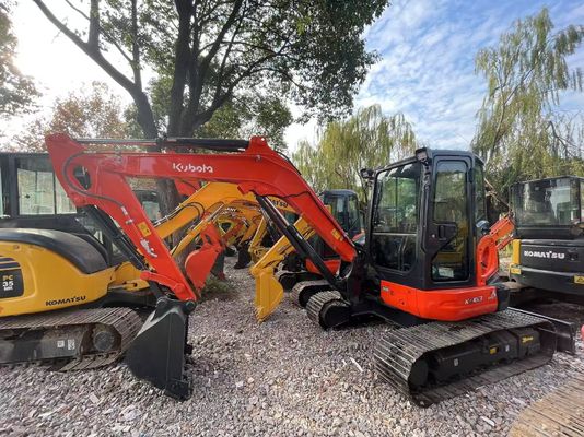 Renk değiştirin Kullanılmış Kubota KX163-5 Mini Crawler Kazı makinesi Mükemmel durumda/ EPA Motoru ve Salıncak Kollu Kubota Kazı makinesi