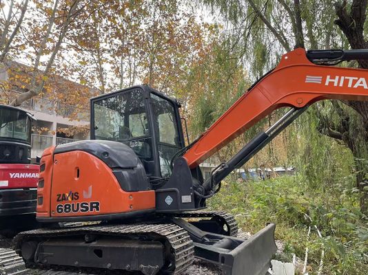 Orijinal Japonya Kullanılmış Hitachi ZX68USR-5A Crawler Excavator Mükemmel durumda