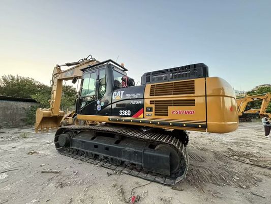 Kullanılmış Crawler Caterpillar 336D Excavator Repaint Color 36 Tons Mining için