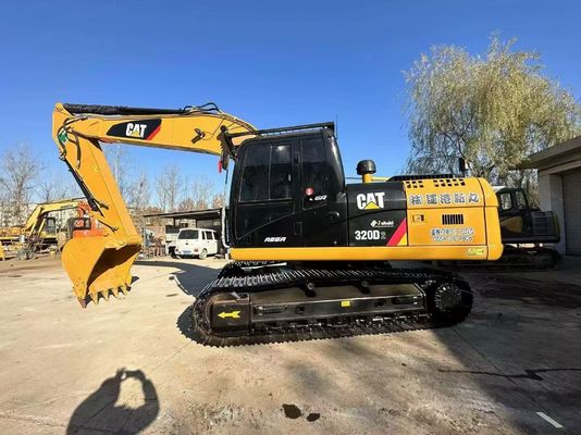 Sarı Orijinal Japonya Kullanılmış CAT Kazı Makinesi 320D2 Caterpillar Crawler Kazı Makinesi