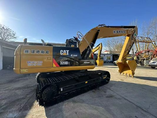 Sarı Orijinal Japonya Kullanılmış CAT Kazı Makinesi 320D2 Caterpillar Crawler Kazı Makinesi