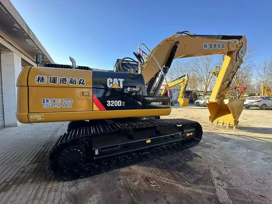 Sarı Orijinal Japonya Kullanılmış CAT Kazı Makinesi 320D2 Caterpillar Crawler Kazı Makinesi