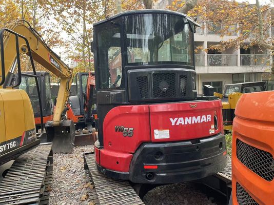 EPA Motoru ile Orijinal Japonya Kullanılmış Yanmar Vio55-5B Mini Ekskavatörü/Satış İçin Kullanılmış Kubota Mini Ekskavatörü