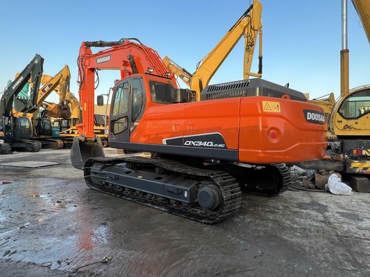 Renk değiştirme kullanılmış Doosan DX340LC-9C Crawler Excavator mükemmel durumda
