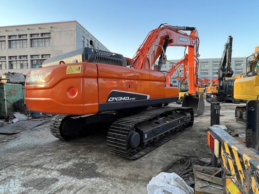 Renk değiştirme kullanılmış Doosan DX340LC-9C Crawler Excavator mükemmel durumda