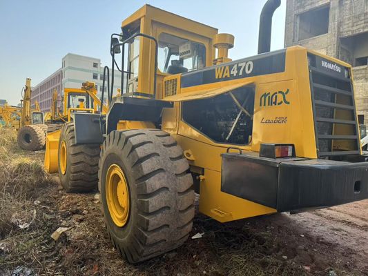 Repaint Color WA470-3 Kullanılmış Komatsu Çark Yükleyici İnşaat Orta Doğu
