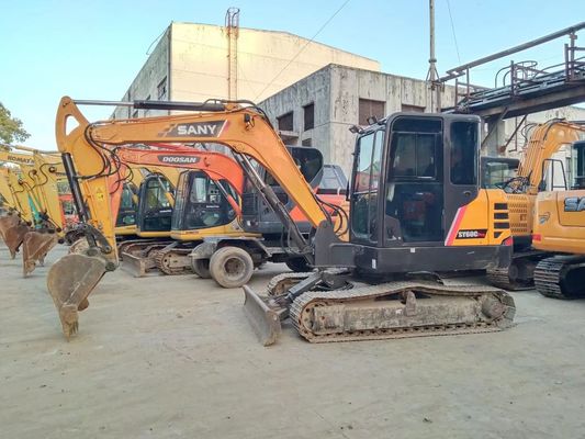 2020 Yıl Kullanılmış SANY SY60C-9 Mini Crawler Kazı makinesi Orijinal Renk