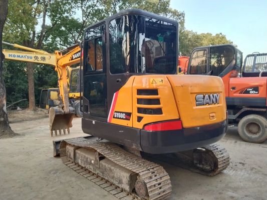 2020 Yıl Kullanılmış SANY SY60C-9 Mini Crawler Kazı makinesi Orijinal Renk