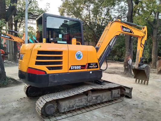 2020 Yıl Kullanılmış SANY SY60C-9 Mini Crawler Kazı makinesi Orijinal Renk