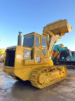 Renk değiştirme Kullanılmış Caterpillar 973 Crawler Loader Mükemmel durumda