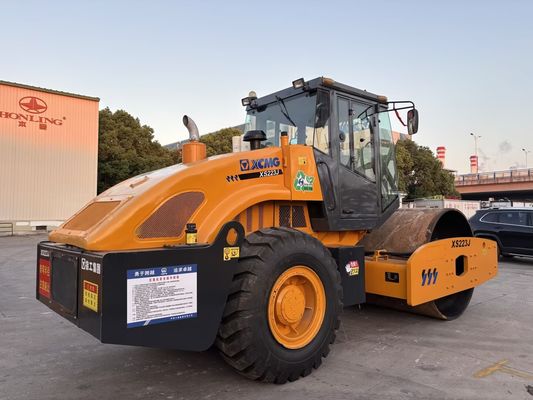 Kullanılmış XCMG XS223J tek davullu sıkıştırıcı kolay çalıştırma ve iyi durumda