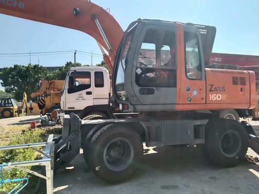 Orijinal Rengi Kullanılmış Hitachi ZX160W Tekerlekli Kazı makinesi İyi durumda