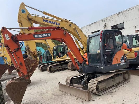 2018 Yıl Kullanılmış Doosan DX60-9C Mini Kazı makinesi Mükemmel durumda/Satış için Kullanılmış Doosan Mini Kazı makinesi