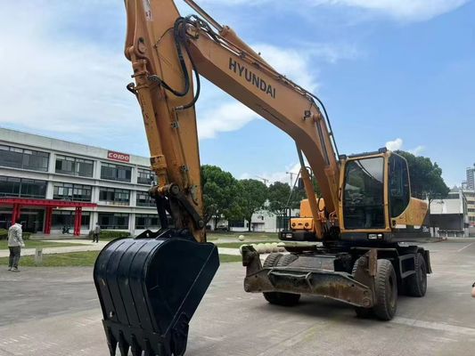 Kullanılmış Hyundai R210W-9 Tekerlekli Ekskavatör Harika durumda/Satış için Kullanılmış Tekerlekli Ekskavatör